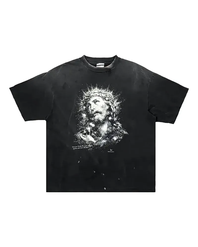 SAINT MXXXXXX graphic-print T-shirt - Schwarz Schwarz