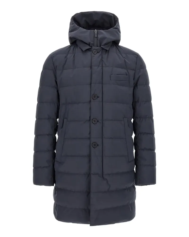 Herno Gesteppter Piumino Medio Daunenmantel - Blau Blau