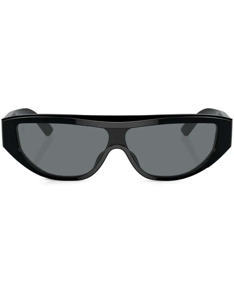 Ferrari Sonnenbrille mit Oversized-Gestell - Schwarz Schwarz