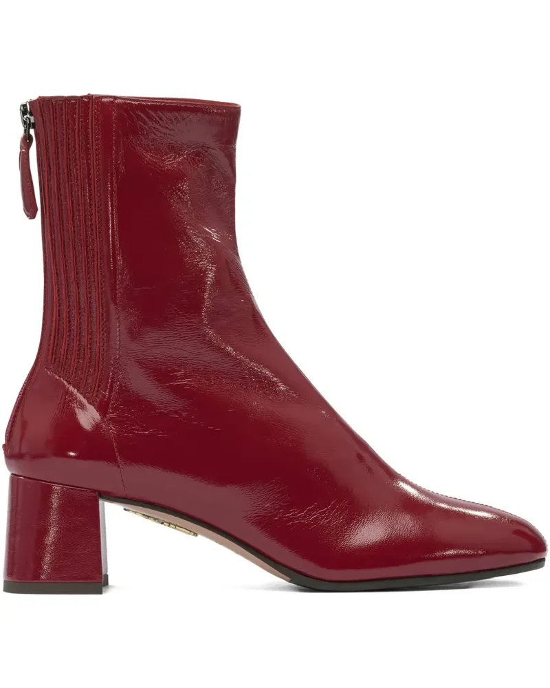 Aquazzura Stiefeletten mit Blockabsatz - Rot Rot