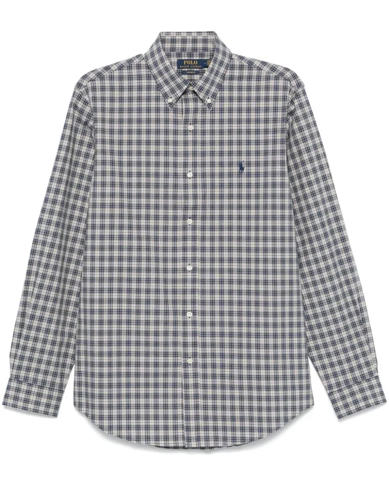 Ralph Lauren Kariertes Popeline-Hemd - Blau Blau