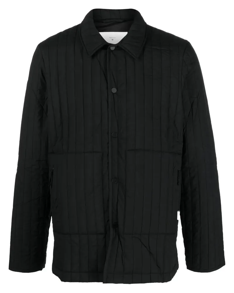 RAINS Gesteppte Hemdjacke - Schwarz Schwarz