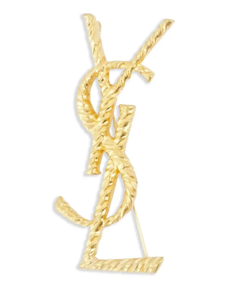 Saint Laurent Cassandre Brosche - Gold Gold