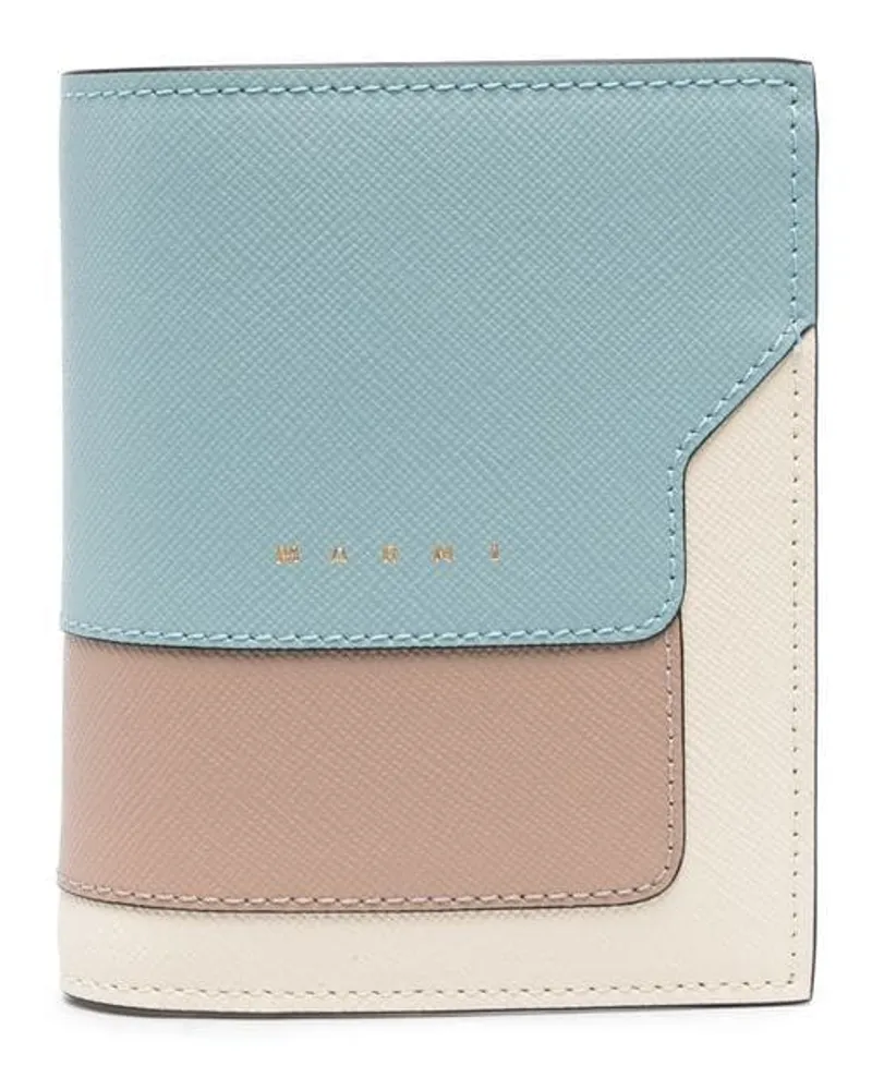 Marni Portemonnaie in Colour-Block-Optik - Nude Nude