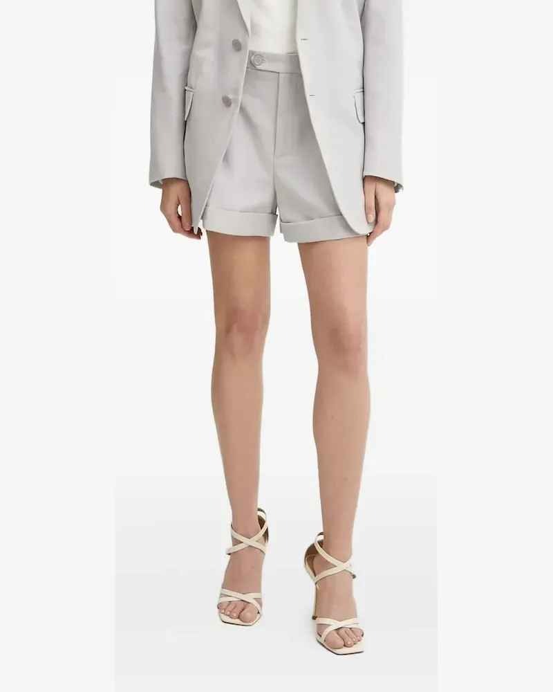 Twin-Set Klassische Shorts mit hohem Bund - Grau Grau