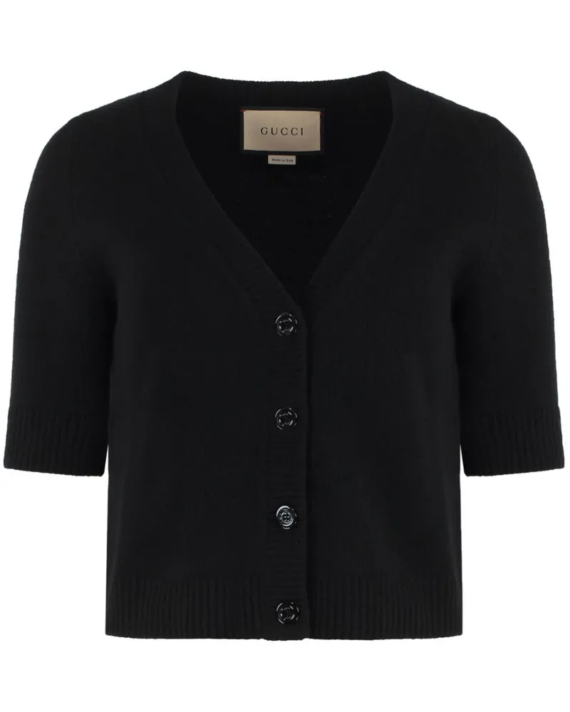 Gucci Cardigan mit V-Ausschnitt - Schwarz Schwarz
