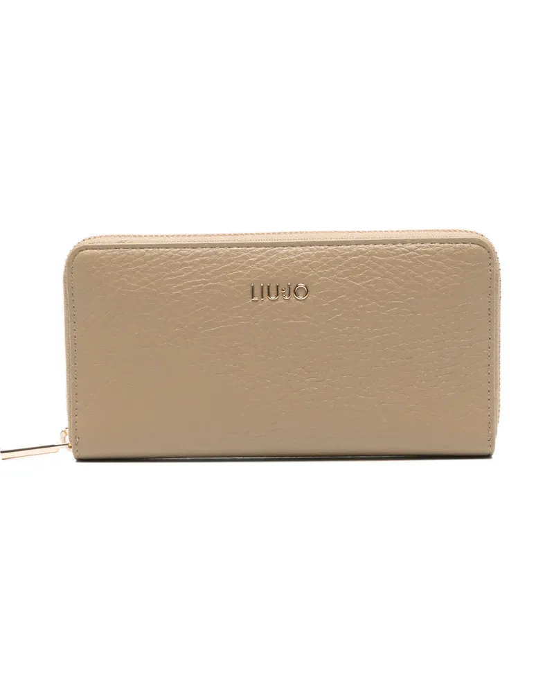 Liu Jo Portemonnaie mit Logo-Schild - Nude Nude