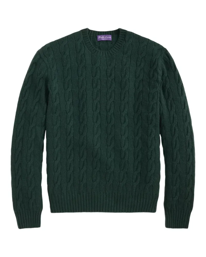 Ralph Lauren Kaschmirpullover mit Zopfmuster - Grün Grün