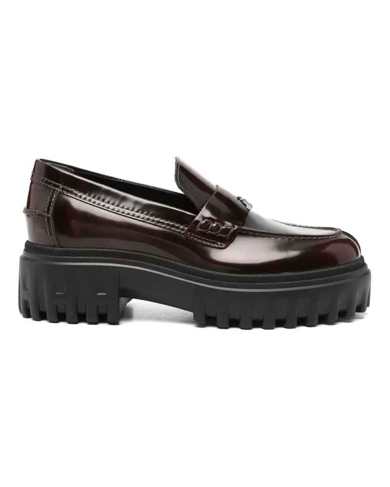 Hogan Loafer mit breiter Sohle - Rot Rot