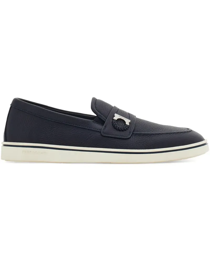 Ferragamo Loafer mit Gancini-Spange - Blau Blau