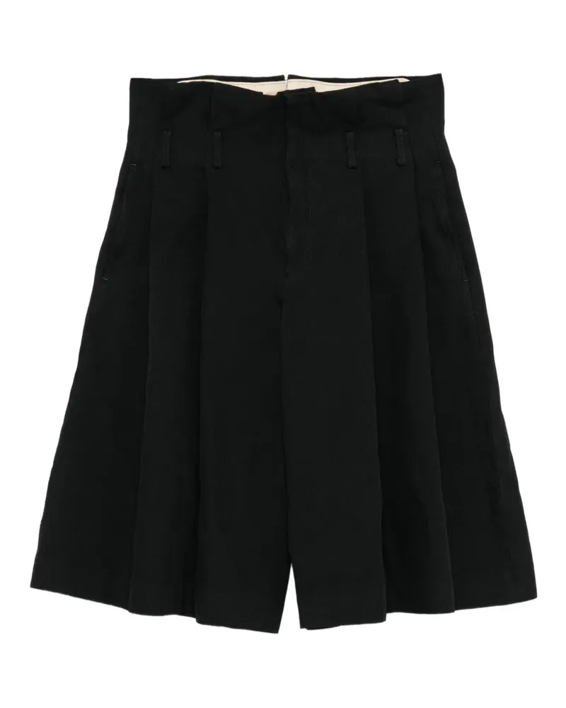 Comme des Garçons Weite Shorts mit Bundfalten - Schwarz Schwarz