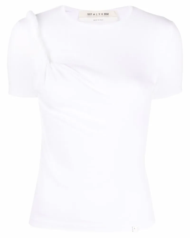 1017 ALYX 9SM Asymmetrisches T-Shirt - Weiß Weiß
