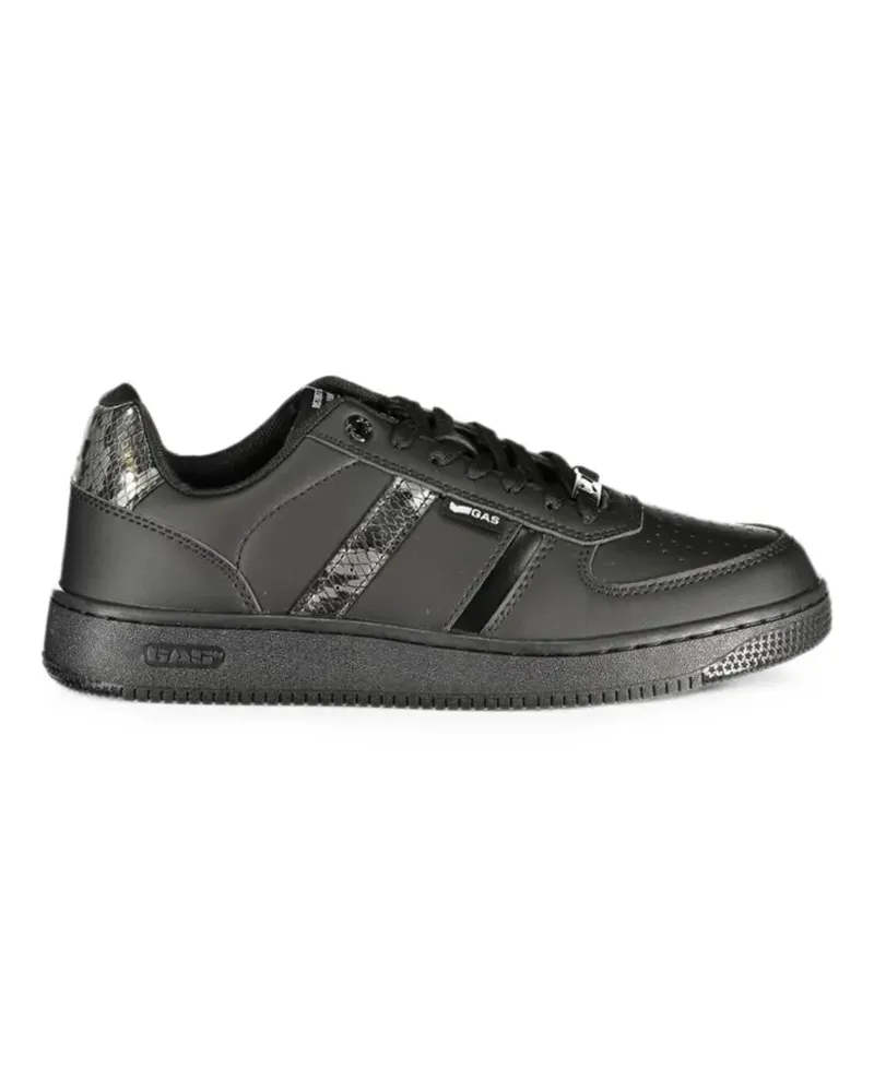 Gas snakeskin-effect panelled sneakers - Schwarz Schwarz
