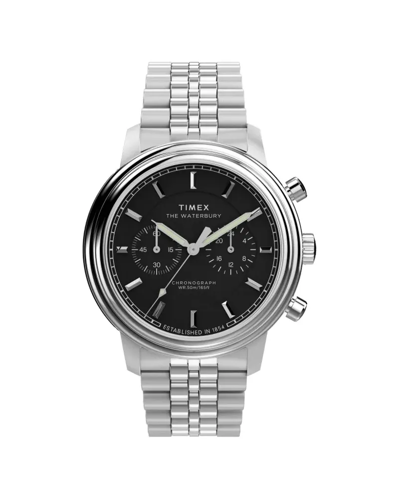 Timex Waterbury 41mm - Schwarz Schwarz