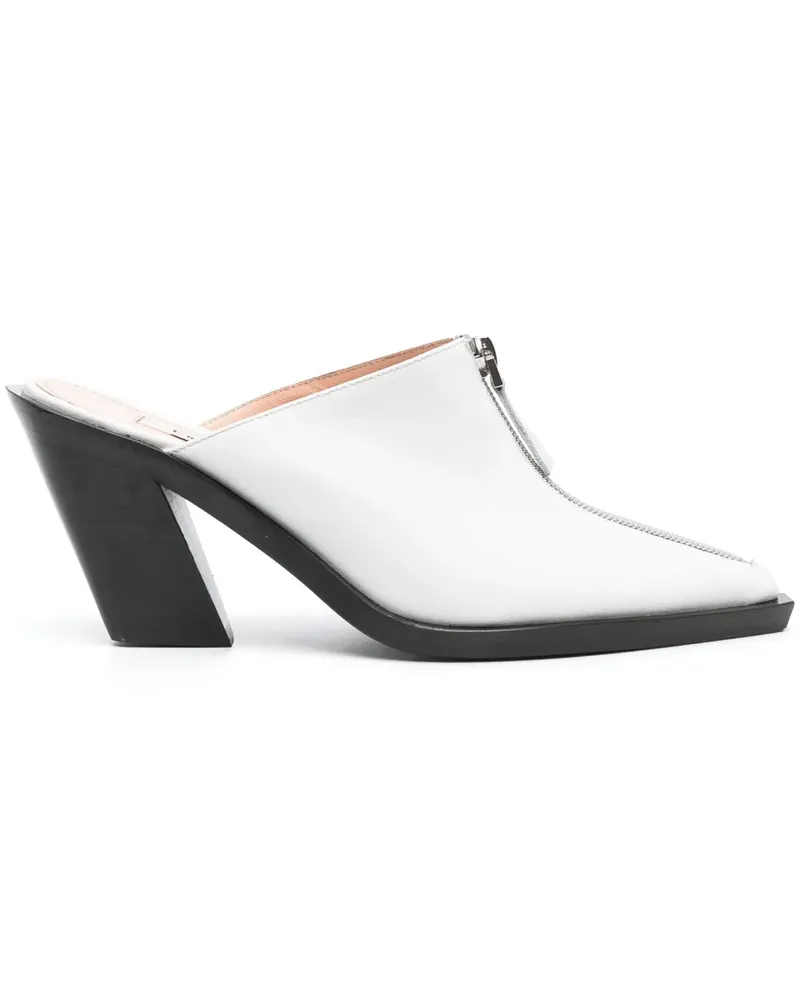 Elleme Claire Mules 85mm - Weiß Weiß