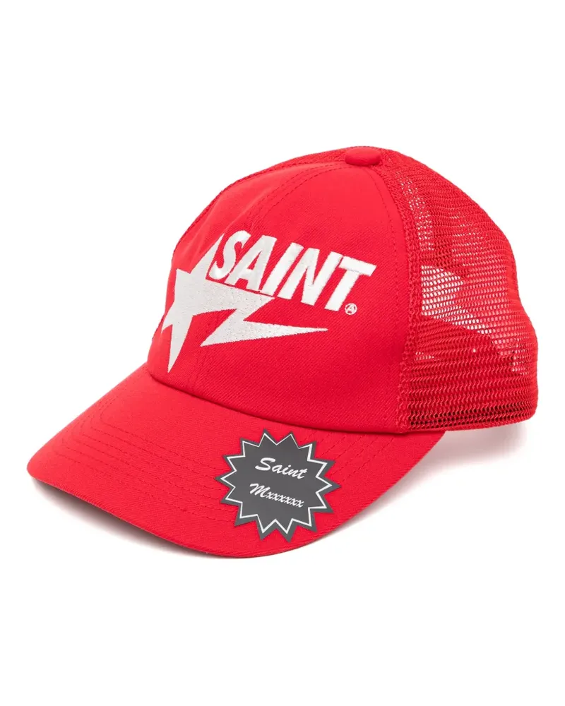 Le Mont Saint Michel logo-print mesh-panel cap - Rot Rot
