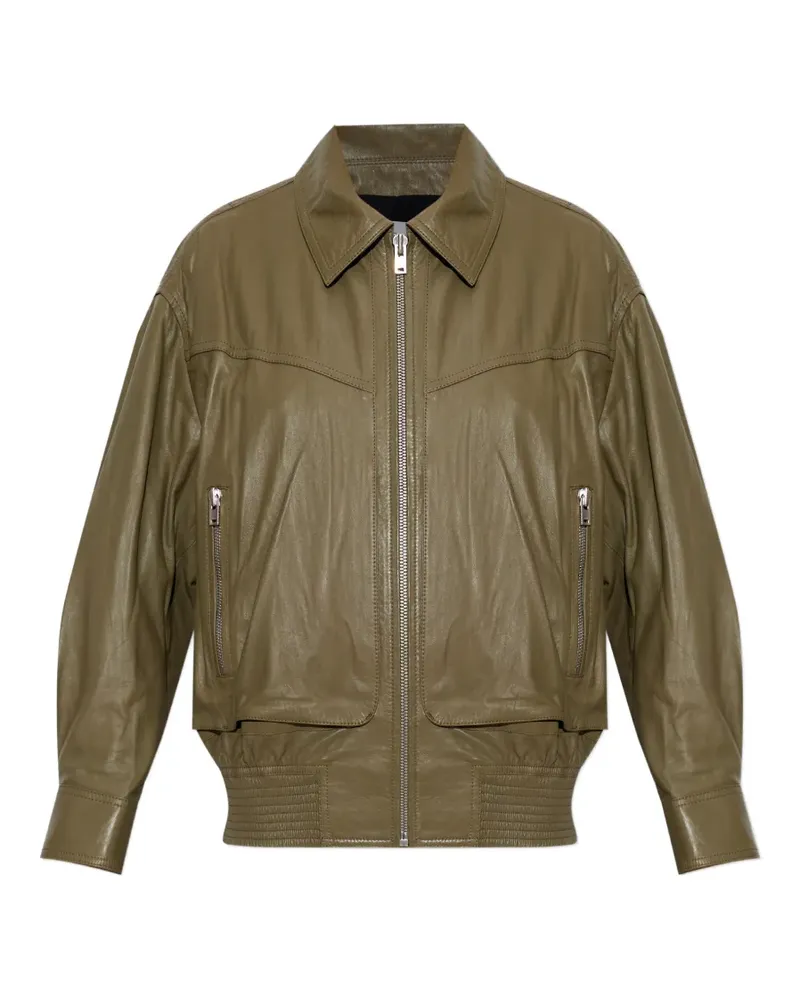 IRO Elif leather jacket - Grün Grün