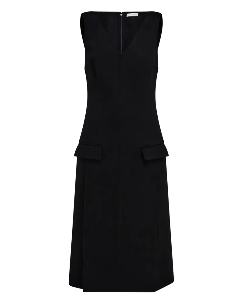 Ferragamo V-neck sleeveless dress - Schwarz Schwarz