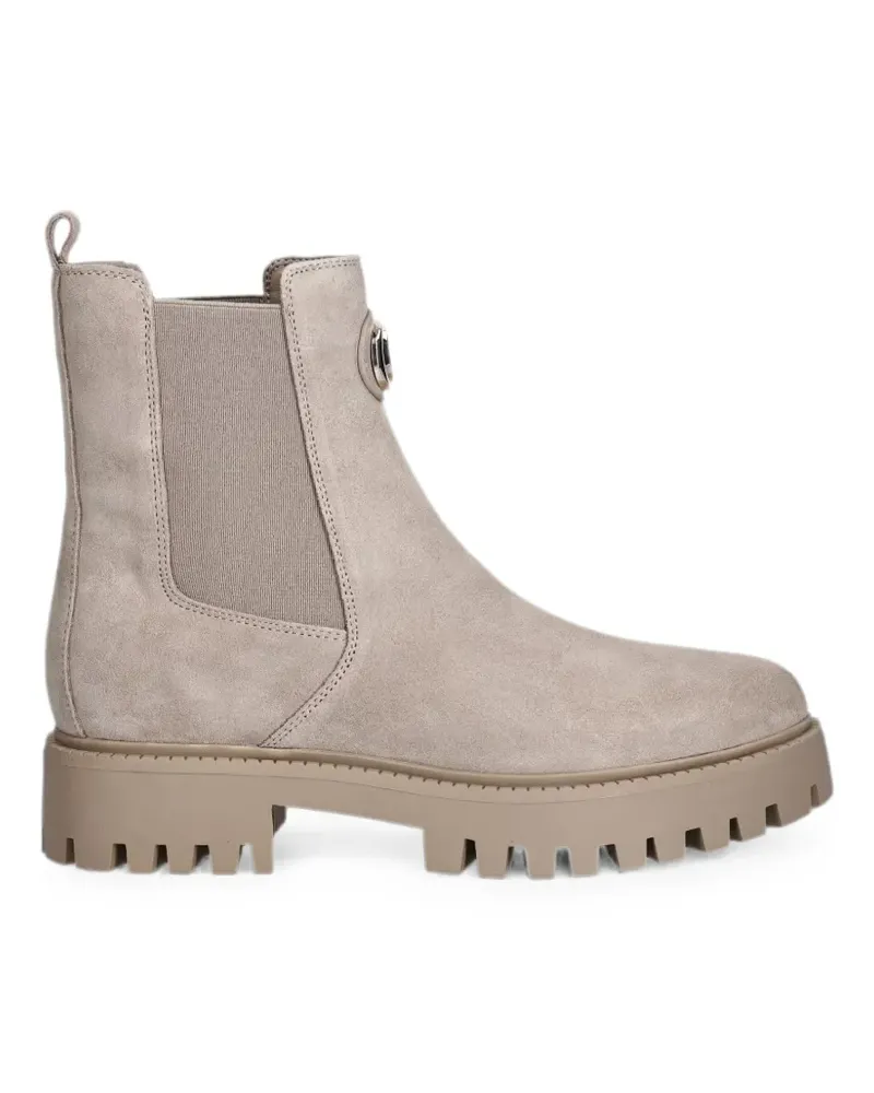 Guess Klobige Loafer mit Logo-Schild - Grau Grau