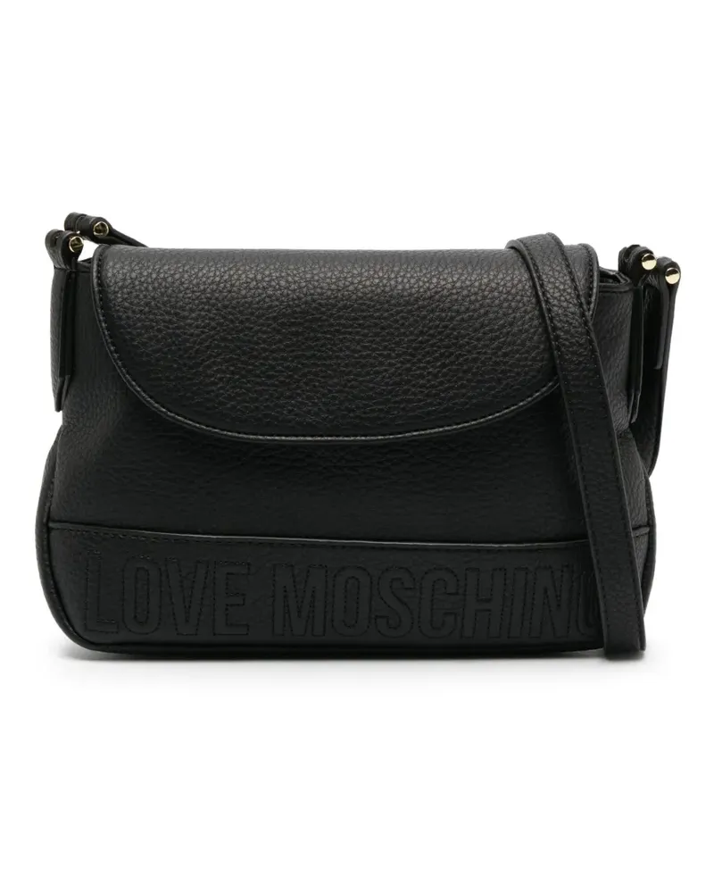 Moschino Umhängetasche mit Logo-Stickerei - Schwarz Schwarz