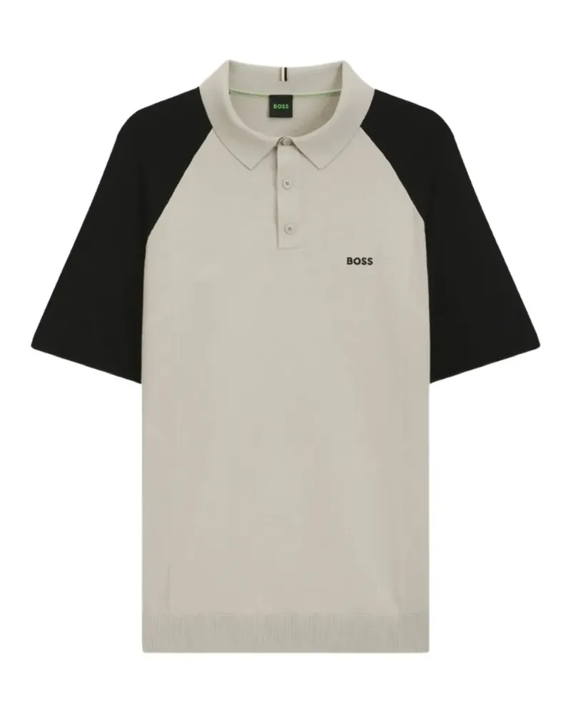 HUGO BOSS Poloshirt mit Raglanärmeln - Nude Nude