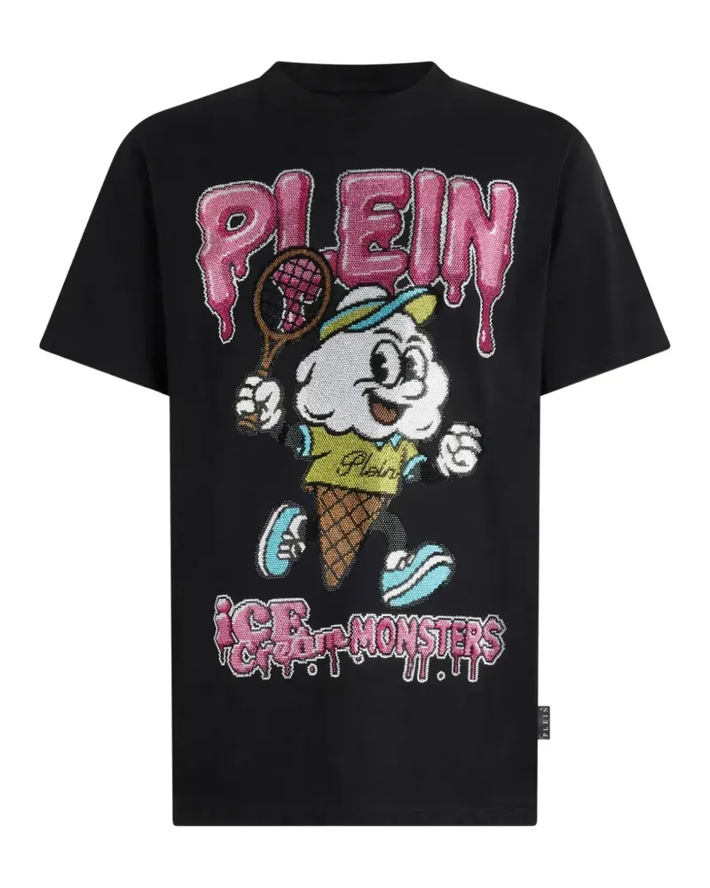 Philipp Plein T-Shirt mit rundem Ausschnitt - Schwarz Schwarz