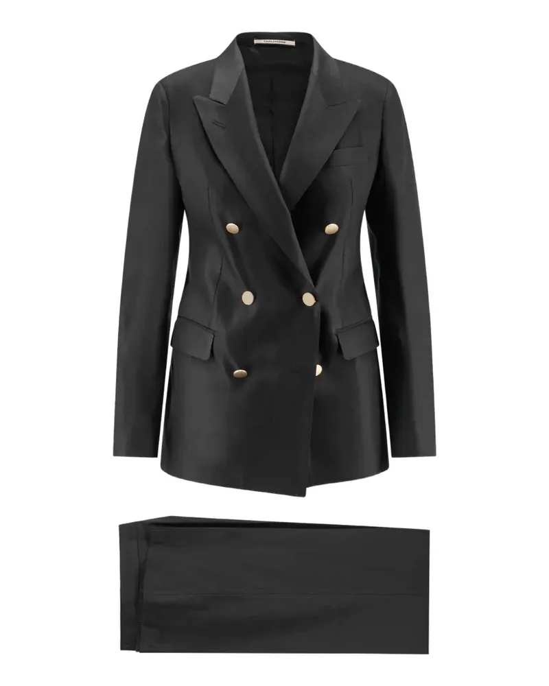 Tagliatore Parigi Kleid mit steigendem Revers - Schwarz Schwarz