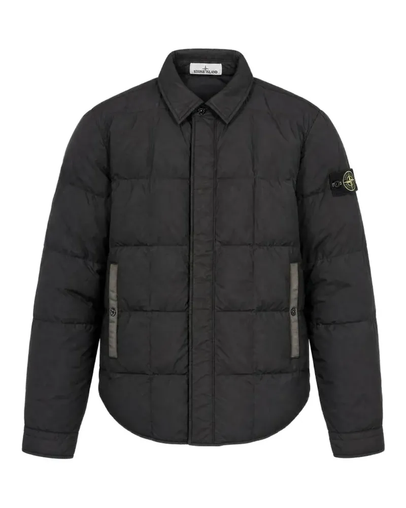 Stone Island 4100033 garment dyed Crinkle Reps NY down jacket - Grau Grau