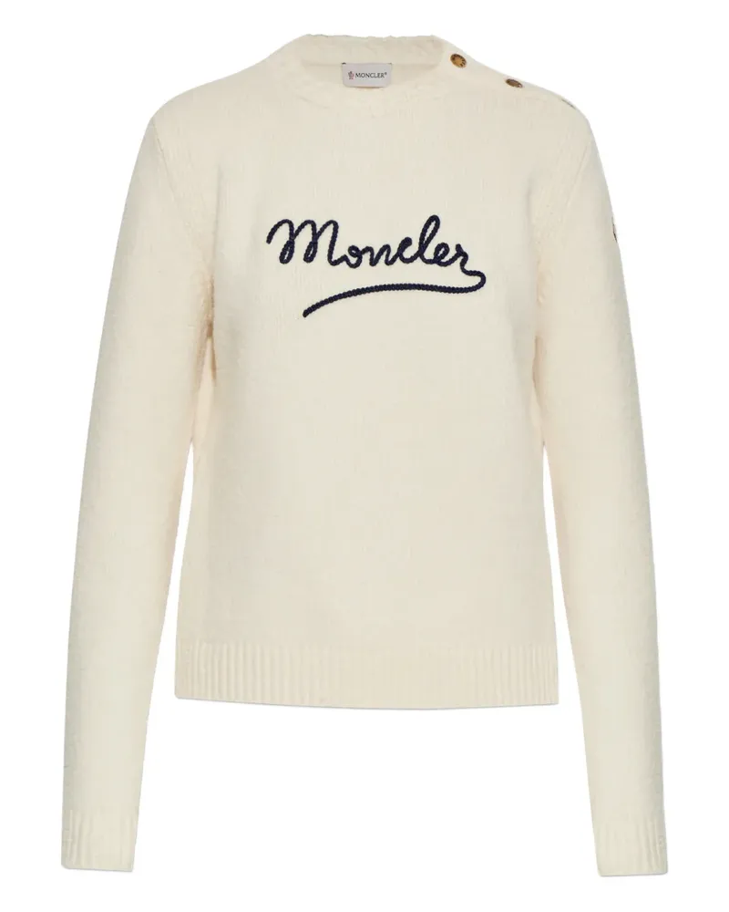 Moncler Pullover mit Knopfdetail - Nude Nude