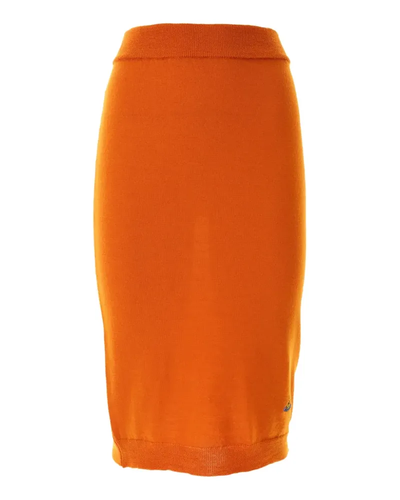 Vivienne Westwood Bea Midirock mit Orb-Stickerei - Orange Orange