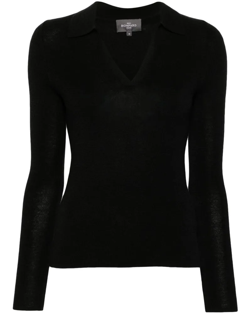 Eric Bompard Gestricktes Poloshirt - Schwarz Schwarz