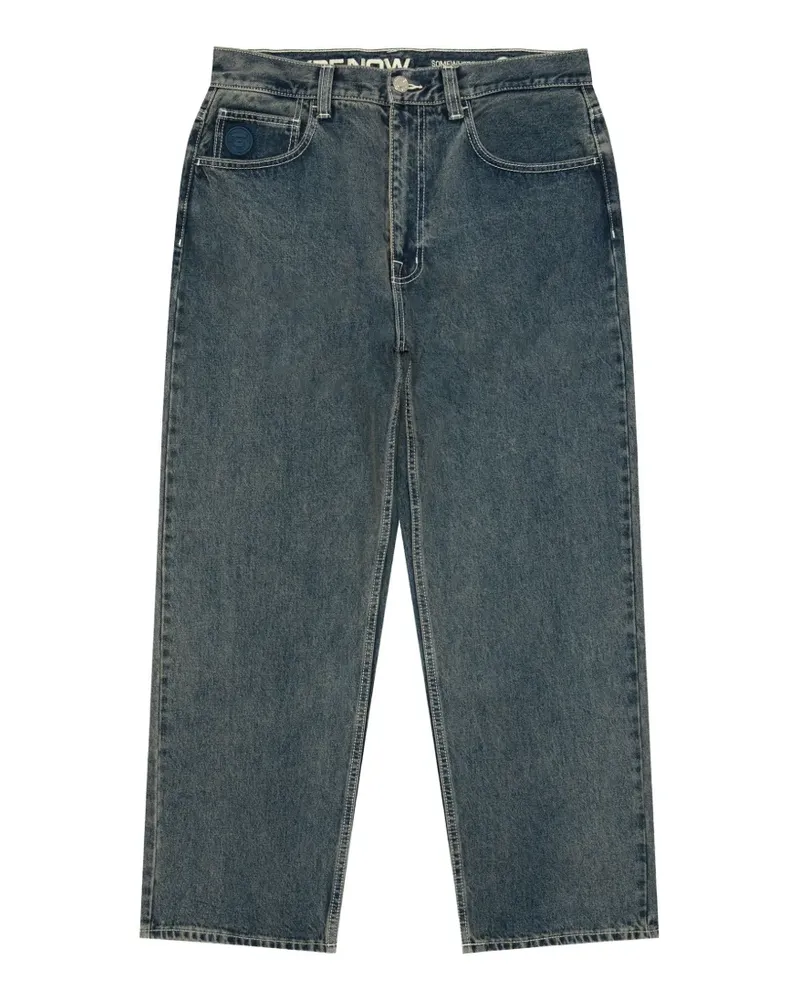 BAPE Hose mit Logo-Patch - Blau Blau