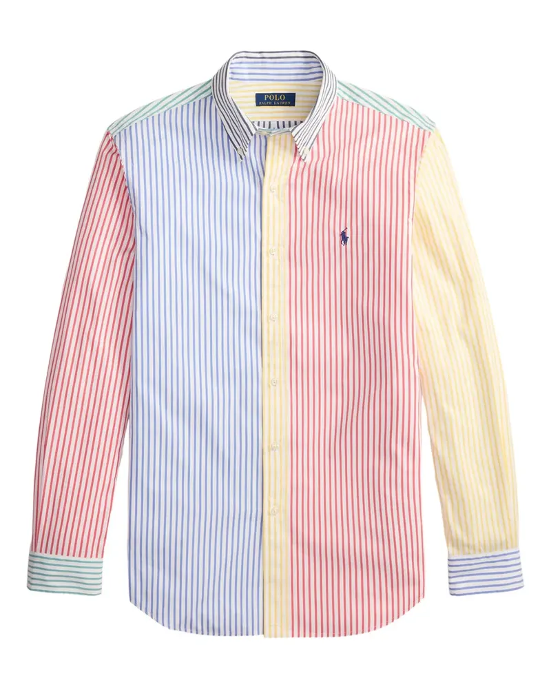 Ralph Lauren Gestreiftes Hemd mit Button-down-Kragen - Rot Rot