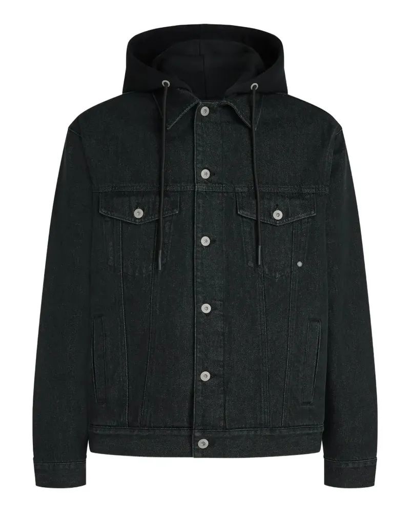 Karl Lagerfeld x Pietro Terzini Jeansjacke - Schwarz Schwarz