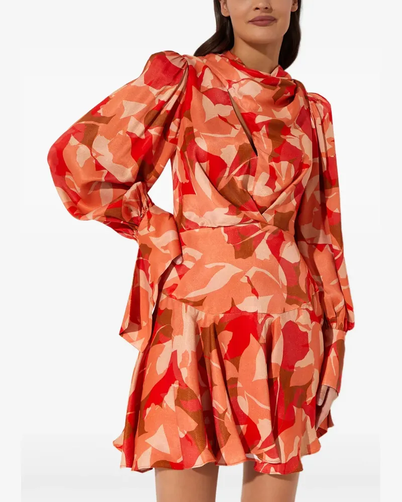 Acler Dunleer Minikleid mit Muster - Orange Orange
