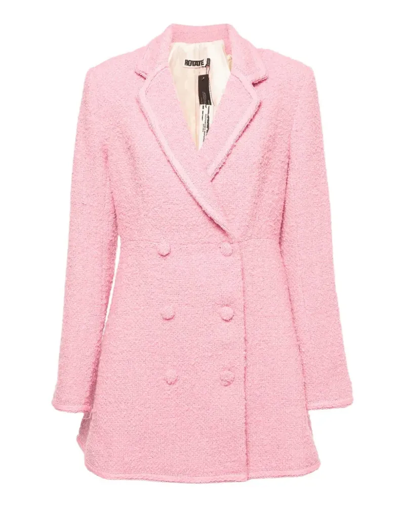 ROTATE Birger Christensen Newton bouclé coat dress - Rosa Rosa
