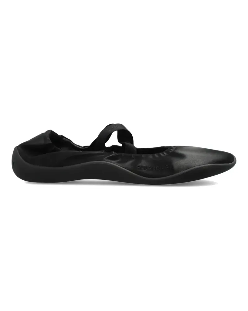 Balenciaga Shibuya cross-strap ballet flats - Schwarz Schwarz
