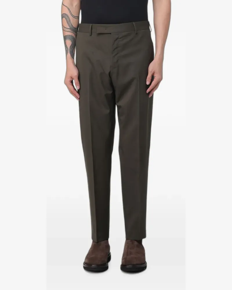 PT TORINO green gabardine trousers - Grün Grün