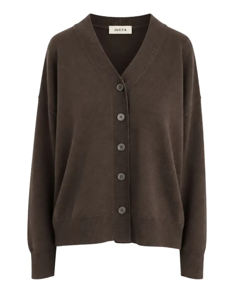 Jucca Cardigan mit V-Ausschnitt - Braun Braun