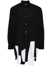 Comme des Garçons Langes Hemd Schwarz