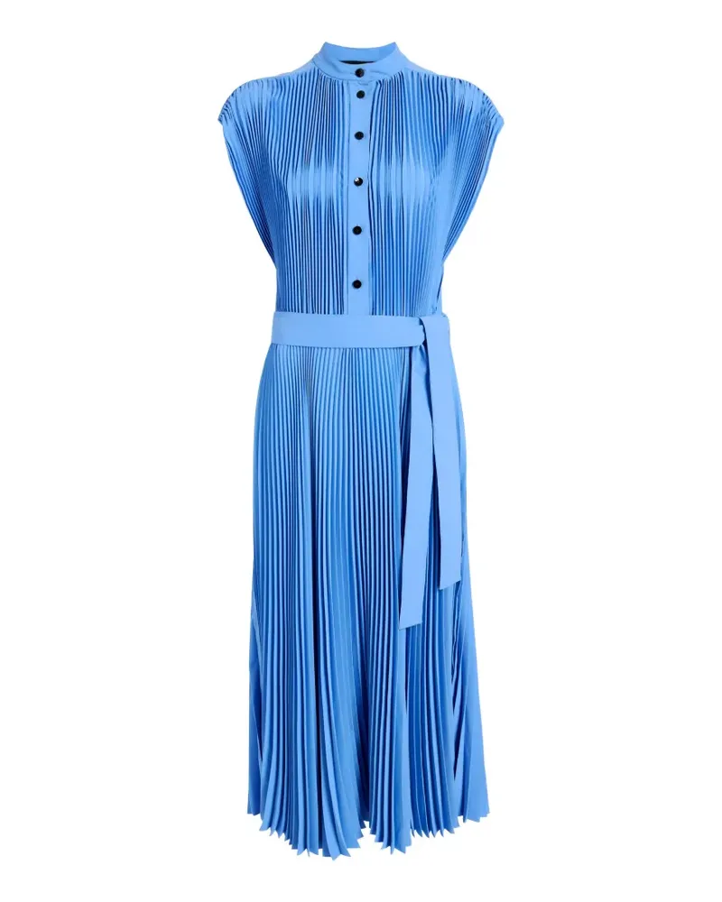 Proenza Schouler Farah Midikleid mit Falten - Blau Blau