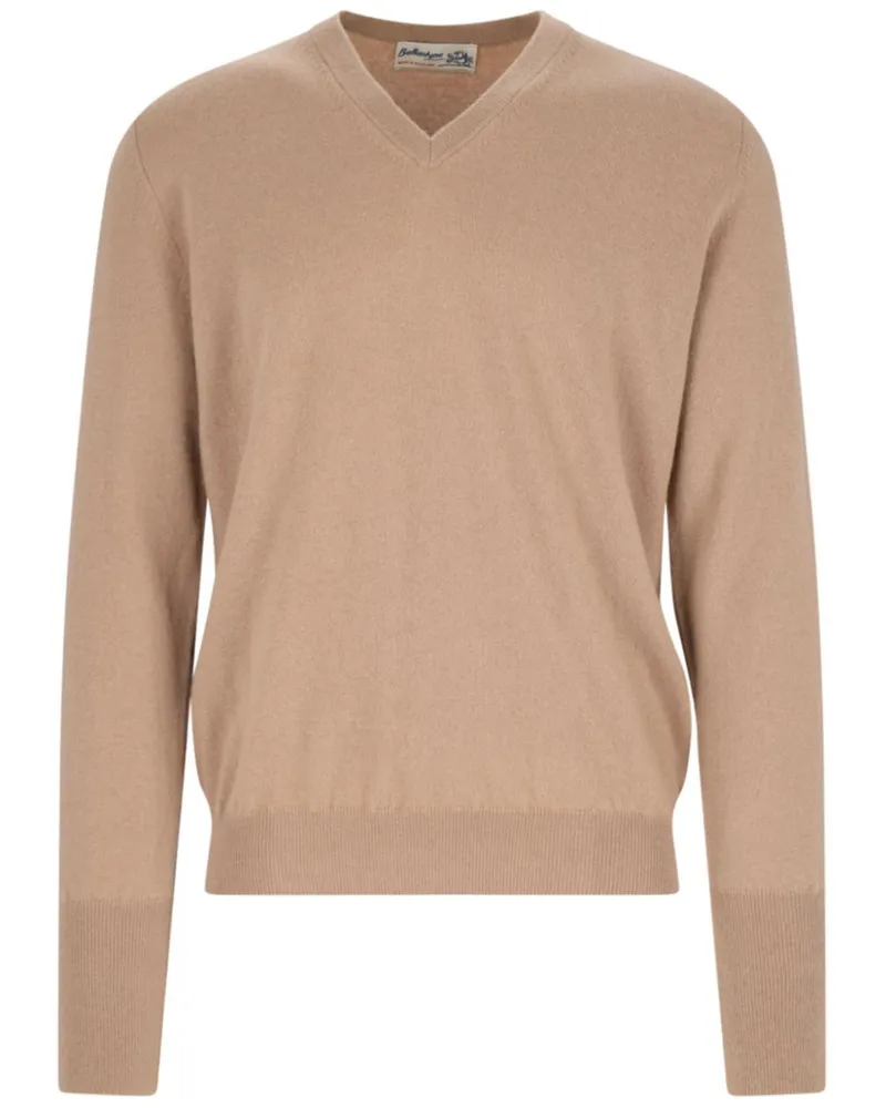 Ballantyne Pullover mit V-Ausschnitt - Nude Nude