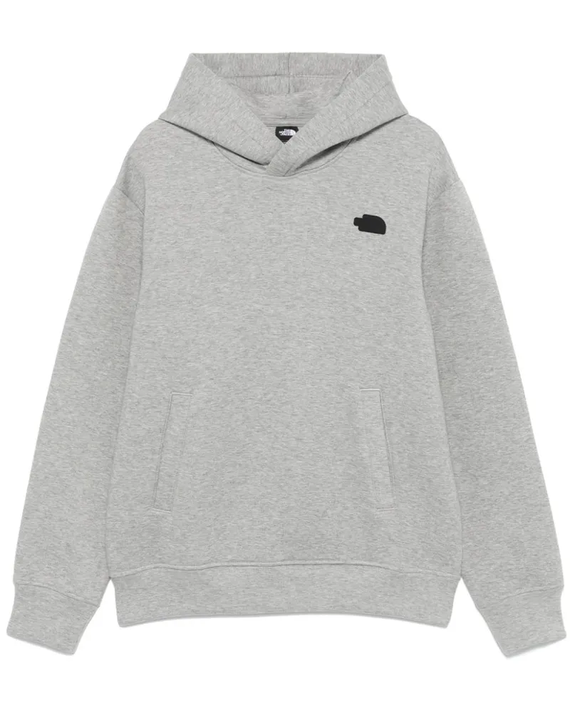 The North Face Hoodie mit gummiertem Logo - Grau Grau