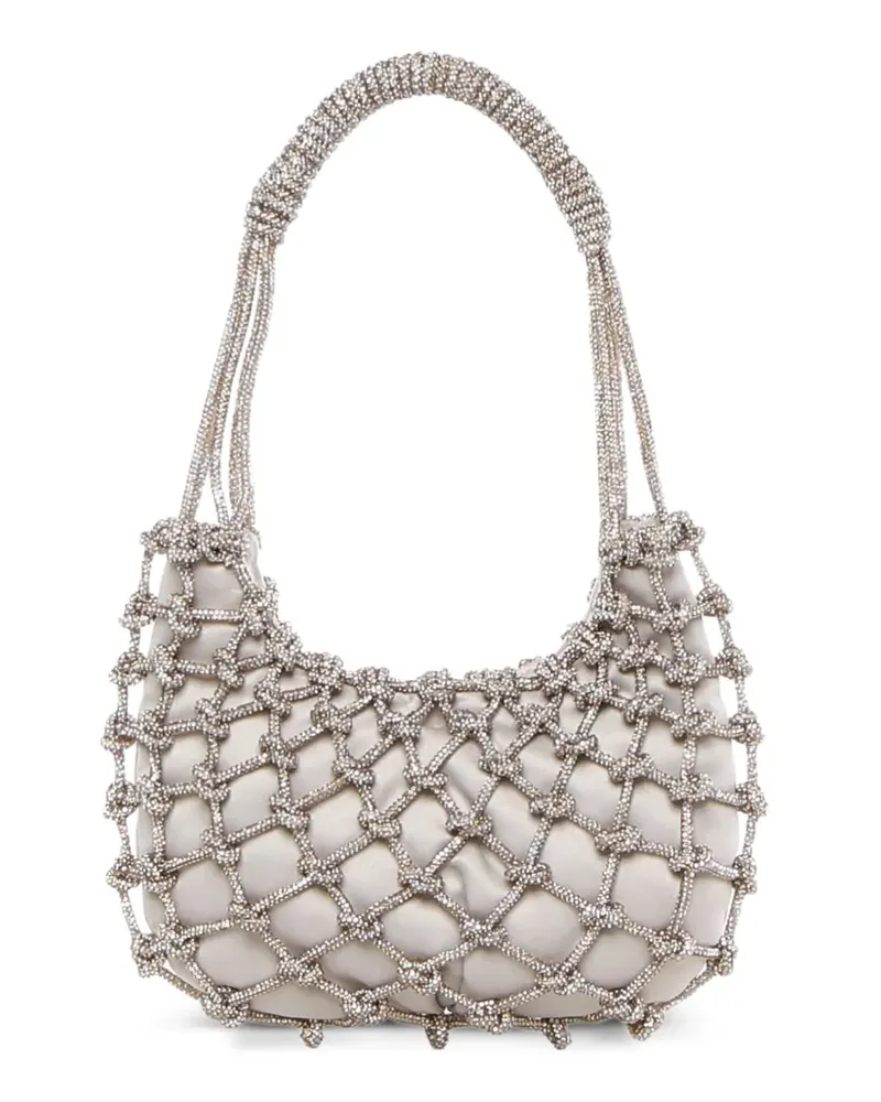Rosantica mini Nodi crystal-embellished shoulder bag - Nude Nude