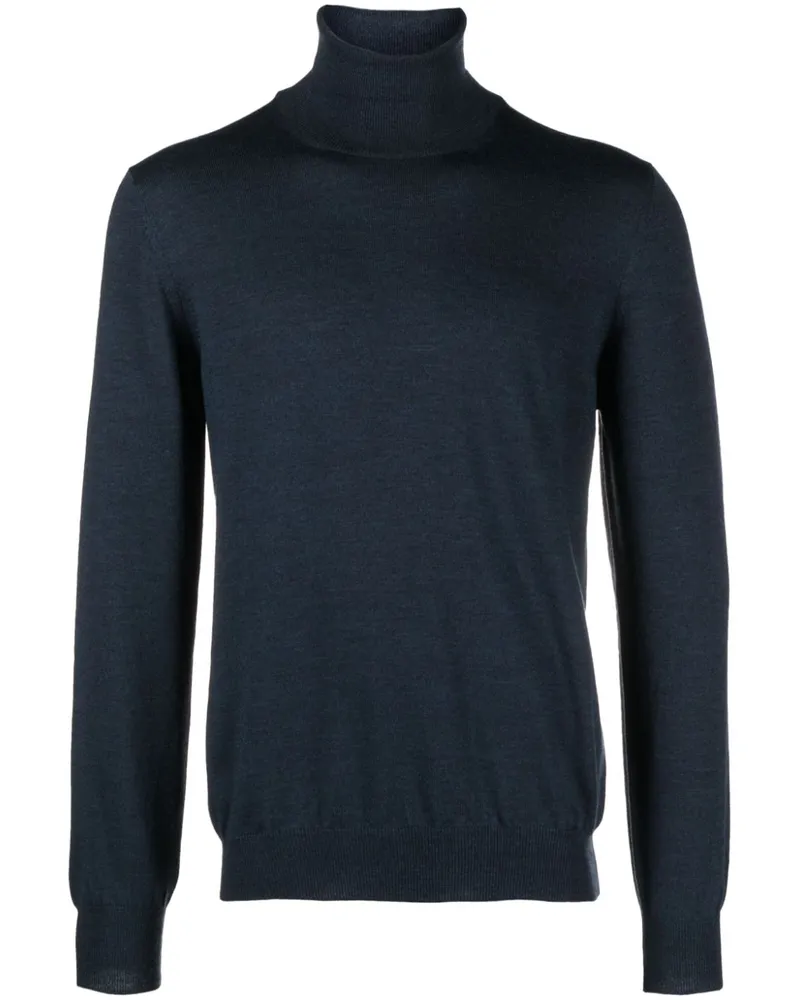 BARBA Pullover mit Rollkragen - Blau Blau