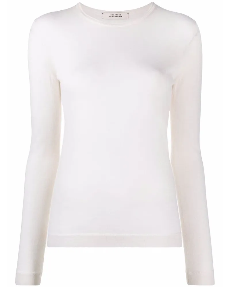 Dorothee Schumacher Fein gestrickter Kaschmirpullover - Nude Nude