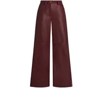 Lederhose mit weitem Bein - Rot