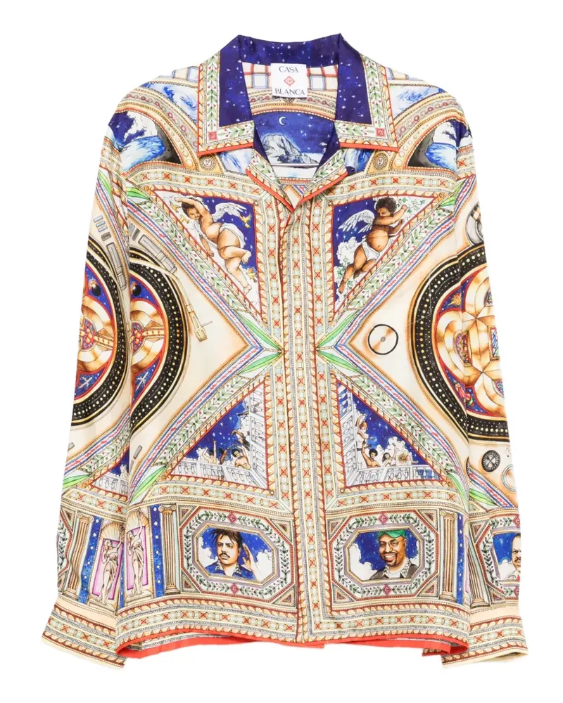 Casablanca Paris Hemd mit Print - Nude Nude