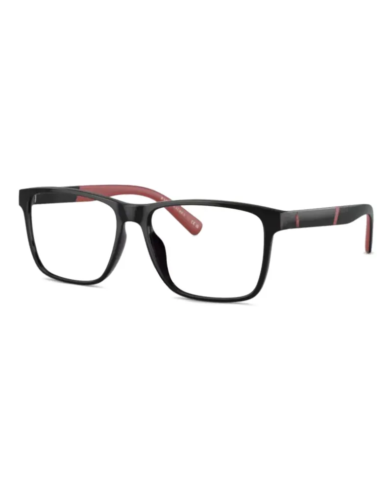 Ralph Lauren Brille mit eckigem Gestell - Schwarz Schwarz