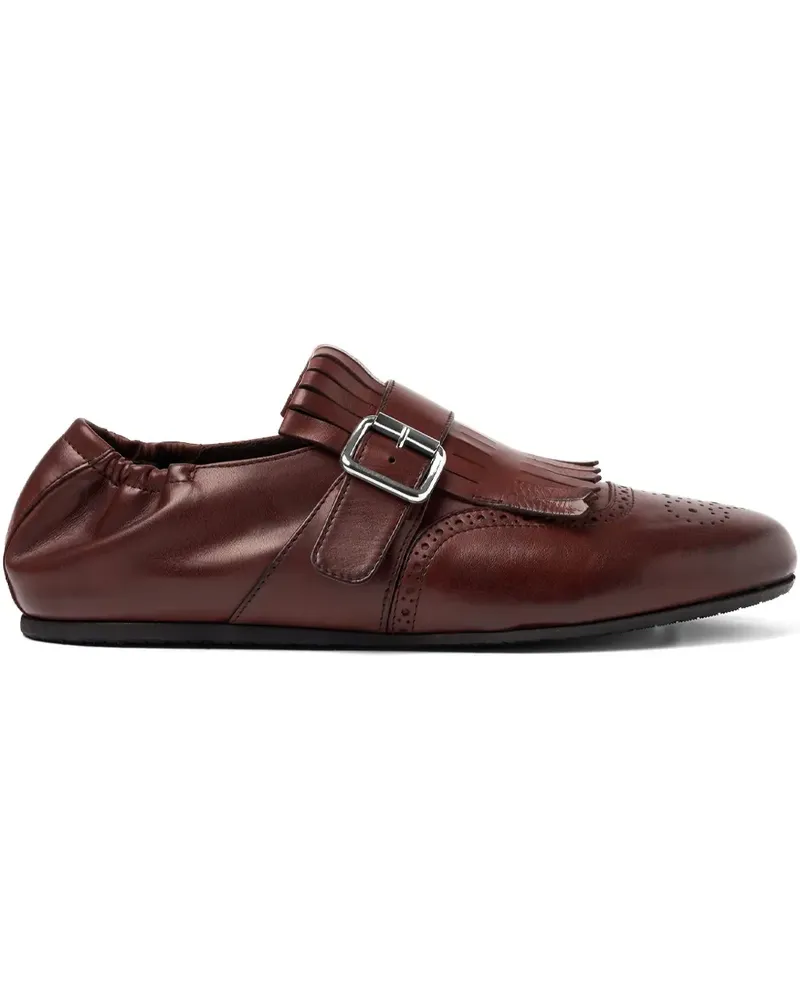 Scarosso Julian Monk-Schuhe mit Fransen - Braun Braun